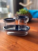Tupperware melk en suiker set, Ophalen of Verzenden, Gebruikt, Blauw