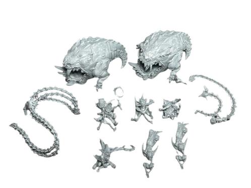Warhammer Age of Sigmar Gloomspite Gitz Mangler Squigs, Hobby en Vrije tijd, Wargaming, Zo goed als nieuw, Warhammer, Figuurtje(s)
