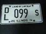 Kentekenplaat Licenseplate Illinois 1 USA, Verzamelen, Verzenden, Gebruikt, Auto's