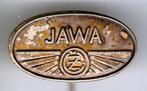 JAWA zilverkleurig motorfiets speldje ( G_055 ), Verzenden, Zo goed als nieuw, Transport, Speldje of Pin