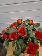 kunstbloemen rood met glas druppels in vaas, Ophalen of Verzenden, 'T Olde Gre-j, Info@toldegrej.nl, Endepoelstraat 20f Didam