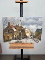 Winters Stadsgezicht Schilderij, Ophalen