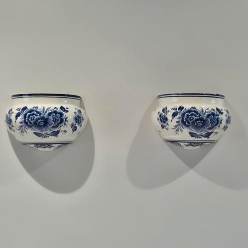 Setje Delfts blauwe wand hangpotten, Antiek en Kunst, Antiek | Keramiek en Aardewerk, Ophalen of Verzenden