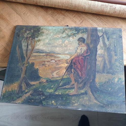 Wie kent de maker, P. Coll....., Antiek en Kunst, Kunst | Schilderijen | Klassiek, Ophalen