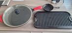Lodge Cast Iron Set, Ophalen, Zo goed als nieuw, Koekenpan of Braadpan, Gietijzer