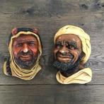 Vintage NatureCraft LTD England wanddecoratie Heads., Verzamelen, Beelden en Beeldjes, Ophalen of Verzenden, Gebruikt, Mens