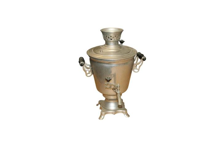 Vintage Elektrische Samovar USSR – Sovjet Theepot Ketel, Antiek en Kunst, Antiek | Tin, Ophalen of Verzenden