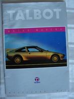 folder Talbot Matra Murena 1981, Talbot Matra, Ophalen of Verzenden, Zo goed als nieuw, Overige merken
