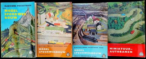 4 Elsevier boeken Modelbouw SPOORWEG AUTOBANEN H0 treinen, Boeken, Hobby en Vrije tijd, Gelezen, Ophalen of Verzenden