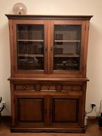 Vintage buffetkast /vitrinekast 135 x 202 x 48/38 cm, Ophalen, Gebruikt, 200 cm of meer, Vintage, antiek, frans