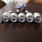 5 X Dashboard Meters oliedruk, temperatuur, volt, water 12 v, Ophalen of Verzenden, Zo goed als nieuw, Overige typen