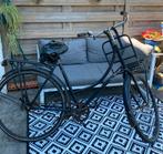 Bushalte fiets oma fiets zwart met transportrek, Ophalen, Gebruikt