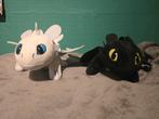 Knuffels Toothless en Light Fury, Ophalen of Verzenden, Zo goed als nieuw, Overige typen