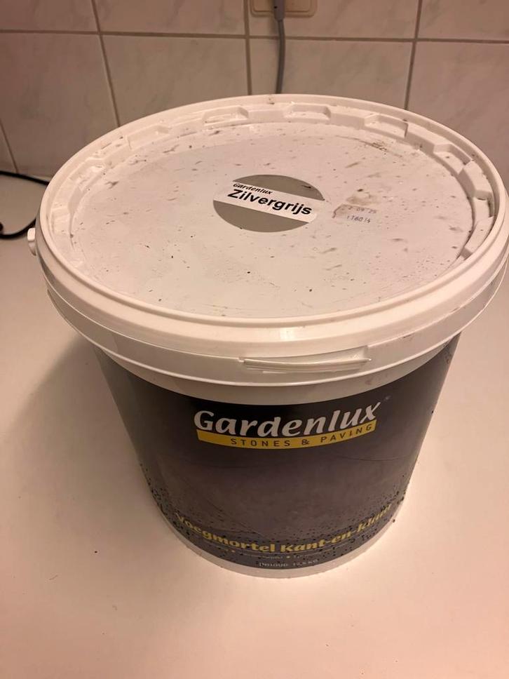 Voegmortel zilvergrijs - Terrastegels (aangebroken), Tuin en Terras, Zand, Zo goed als nieuw, Voegzand, Ophalen