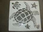 1272- KUNSTSTOF HERBRUIKBAAR  SJABLOON GROOT SCHILDPAD + KL, Hobby en Vrije tijd, Knutselen, Ophalen of Verzenden, Nieuw, Gereedschap of Toebehoren
