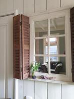 landelijke spiegel met deurtjes, Huis en Inrichting, Woonaccessoires | Spiegels, Minder dan 50 cm, Ophalen of Verzenden, Atw, Minder dan 100 cm