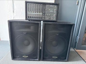 Zangset / speakers met mengpaneel Phonic beschikbaar voor biedingen