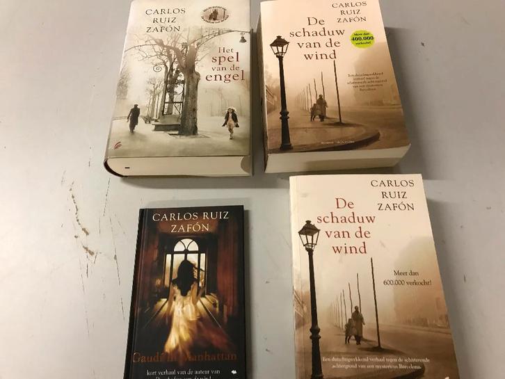 T.K. nog 4 boeken van Carlos Ruiz Zafon Zie actuele lijst, Boeken, Romans, Gelezen, Wereld overig, Ophalen of Verzenden
