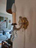 Antieke kristallen wandlamp, Antiek en Kunst, Antiek | Lampen, Ophalen of Verzenden