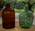 grote glazen flessen, Huis en Inrichting, Ophalen, Gebruikt, Overige kleuren, Glas