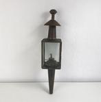 Antieke koperen koetslamp | in goede staat, Antiek en Kunst, Ophalen of Verzenden