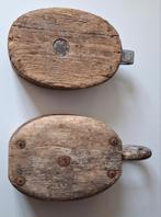 Oude Scheepskatrol / Blokken (2 stuks), Antiek en Kunst, Ophalen of Verzenden
