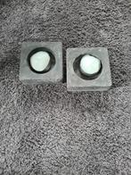 Waxinelichthouders Betonlook Grijs, Overige materialen, Ophalen of Verzenden, Zo goed als nieuw, Grijs