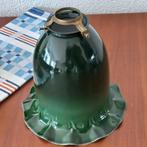 Antiek emaille lampenkap - groen, Ophalen, Gebruikt, Rond, Minder dan 25 cm