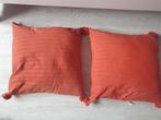 Set Oranje Sierkussens, Ophalen of Verzenden, Zo goed als nieuw, Oranje, Vierkant