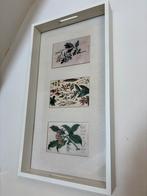 Groot vintage houten dienblad met fotolijst, Huis en Inrichting, Woonaccessoires | Dienbladen, Ophalen of Verzenden, Zo goed als nieuw