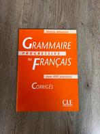 9782090338591 Grammaire progressive du français corrigés, Ophalen of Verzenden, Zo goed als nieuw, Overige niveaus