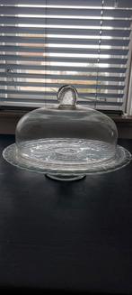 Taartschaal op voet glas doorsnee van 33 cm, Ophalen