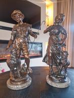 Antieke Herder en Herderin L & F Moreau, Ophalen of Verzenden