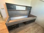 Kinderbed kajuitbed Pep met bedkast, Ophalen, 85 tot 100 cm, Zo goed als nieuw, Lattenbodem