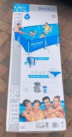 Leuk bestway zwembad en klaar voor de zomer!!, Tuin en Terras, Zwembaden, Ophalen, Minder dan 80 cm, Zo goed als nieuw, 200 tot 400 cm