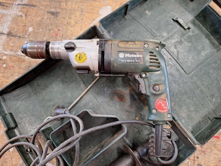 Metabo SBE 680 Klopboormachine, Doe-het-zelf en Verbouw, Gereedschap | Boormachines, Gebruikt, Boormachine, 600 watt of meer, Klopboormechanisme