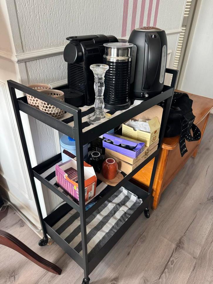 Servicewagen/Keuken trolley, Huis en Inrichting, Tafelonderdelen, Gebruikt, 50 tot 100 cm, Minder dan 50 cm, Rechthoekig, Metaal