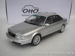 Audi S4 (C4) 4.2 V8 1993 Silver Metallic 1/18 Otto Mobile, Ophalen of Verzenden, Nieuw, Auto, OttOMobile