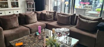 Tekoop mooie urban sofa grote hoekbank en stoel