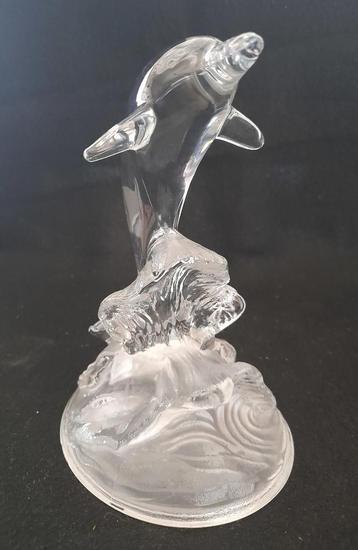 Cristal d'Arques dolfijn (lot 2) Frans kristal beschikbaar voor biedingen