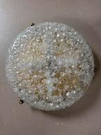 Retro Glazen Plafondlamp - Vintage Look, Ophalen, Gebruikt, Glas