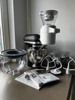 ZGAN zwarte Kitchenaid artisan 4,7L Inc vele accessoires, Witgoed en Apparatuur, Keukenmixers, 4 liter of meer, Ophalen, Zo goed als nieuw