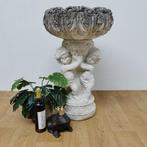 Antieke tuinvaas bloembak, plantenbak jardinière op zuil 1, Tuin en Terras, Tuinvazen, Valkenswaard, Gebruikt, Info@flashbackfurniture.nl