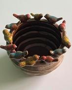 Trinidad bloempot met 12 vogels Nieuw, Overige kleuren, Aardewerk of Porselein, Ophalen of Verzenden, Zo goed als nieuw