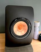 KEF LS50 zwart, Ophalen of Verzenden, 120 watt of meer, Front, Rear of Stereo speakers, Overige merken