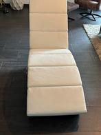 Witte Relaxbank met Massagefunctie, Huis en Inrichting, Ophalen, Zo goed als nieuw, 75 tot 100 cm, Stof