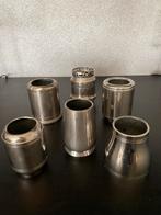 Oude Lepelvaasjes - Set van 6, Antiek en Kunst, Antiek | Goud en Zilver, Ophalen of Verzenden, Zilver