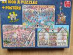 van Haasteren puzzels - 3x 1000 stukjes, Ophalen of Verzenden, 500 t/m 1500 stukjes, Zo goed als nieuw, Legpuzzel