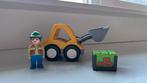 PLAYMOBIL 1.2.3   6775 Graafmachine met werkman, Ophalen of Verzenden, Zo goed als nieuw