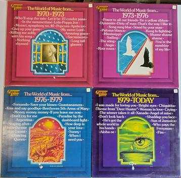 Boxset 4 LPs The World Of Music: 70-73  73-76  76-79  79-81 beschikbaar voor biedingen